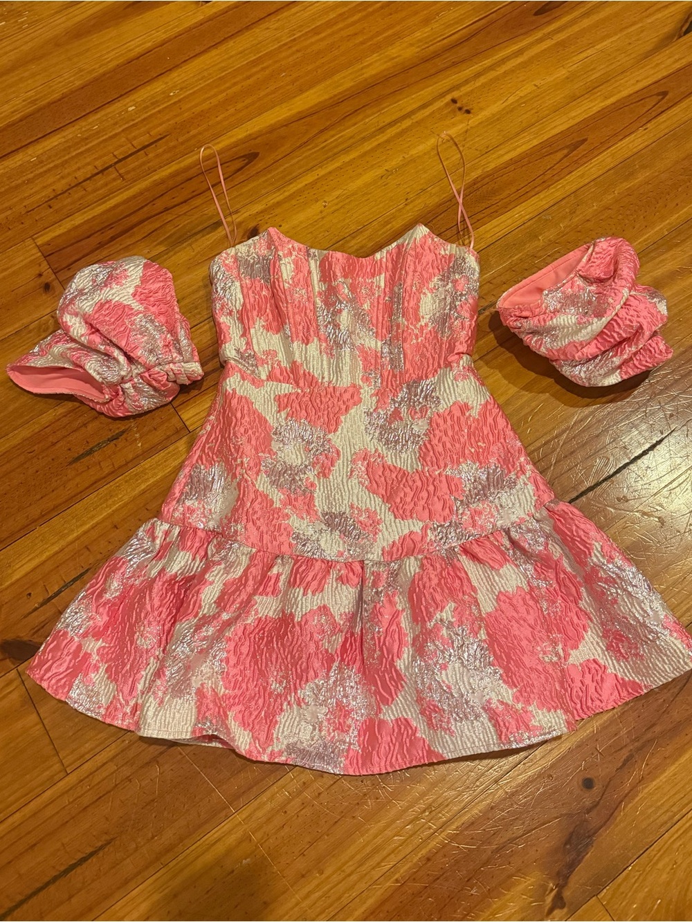 Women’s BRAILEY MINI DRESS - OFF SHOULDER CORSET RUFFLE HEM DRESS IN LIGHT PINK